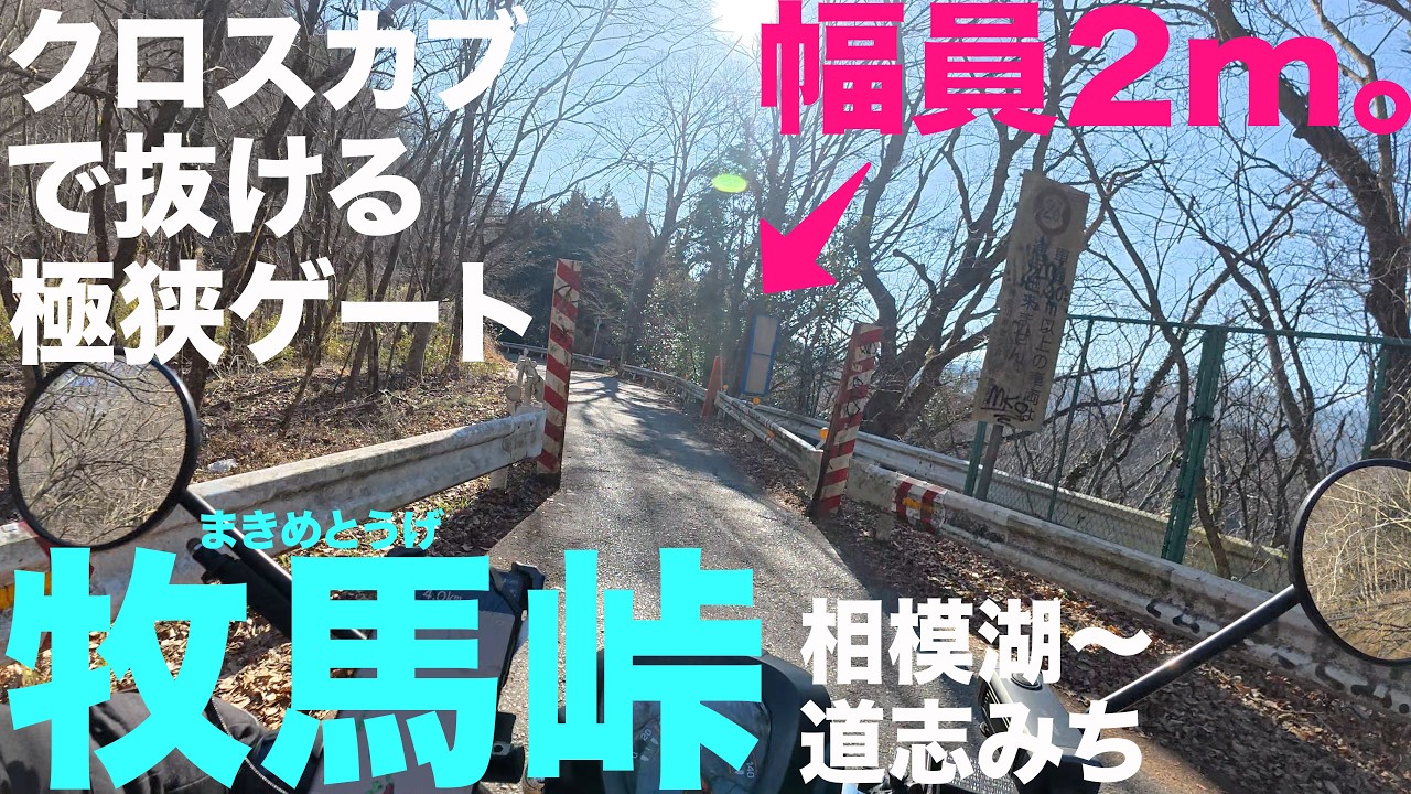 【クロスカブで牧馬峠】マイペースで走れる峠道【相模湖〜道志みち】