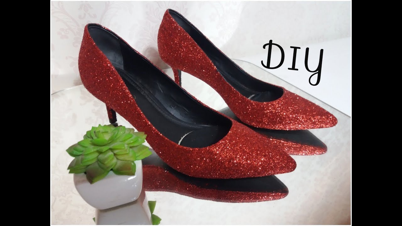 DIY: 👠SAPATO COM GLITTER | Samira Aires