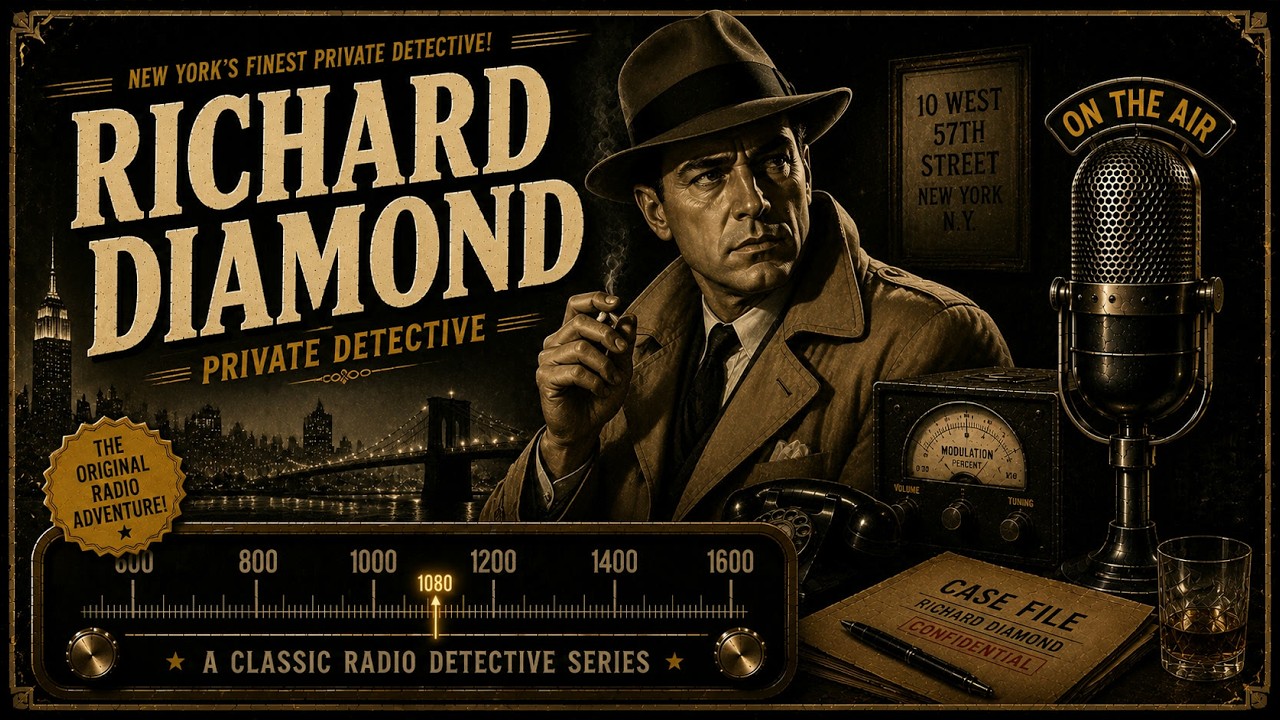Richard Diamond Private Detective - Vol 2 NOW FEWER ADS - #otr #blackscreen 8+ hrs