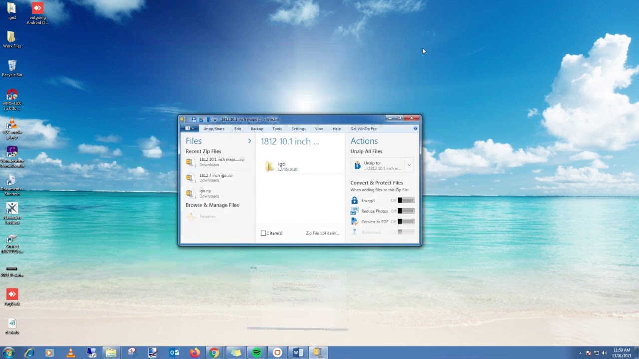Polaris Tutorial: How to download iGo mapping files from Dropbox
