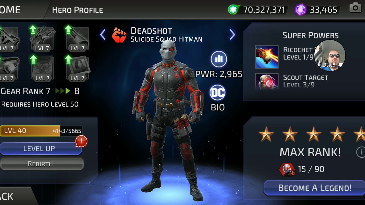 RNG Farming Gear Materials - DC Legends Mobile