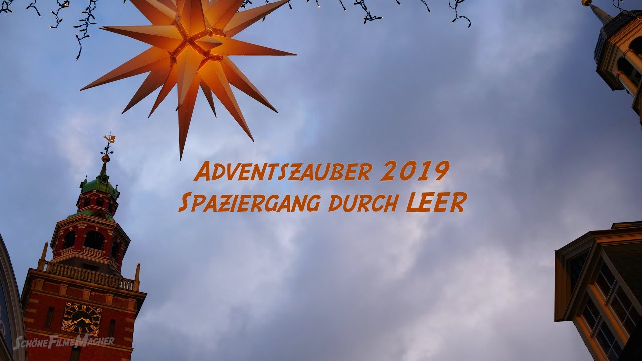Spaziergang durch den Weihnachtsmarkt Leer 2019 4K