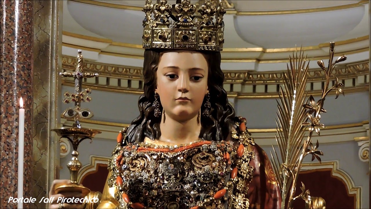 Belpasso 16 Dicembre 2018 Solenne Svelata dell'Artistico Simulacro di Santa Lucia Vergine e Martire