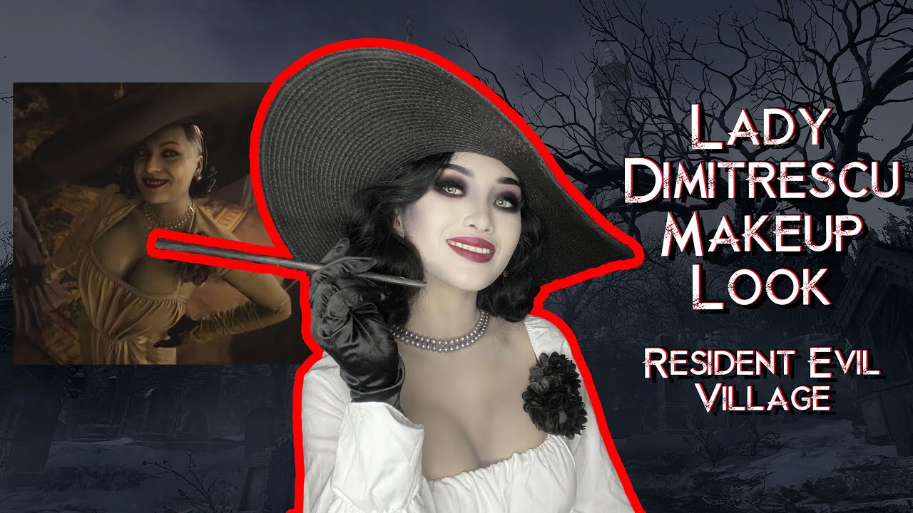 Lady Dimitrescu Makeup Tutorial Resident Evil 8 Village 🎮🖤