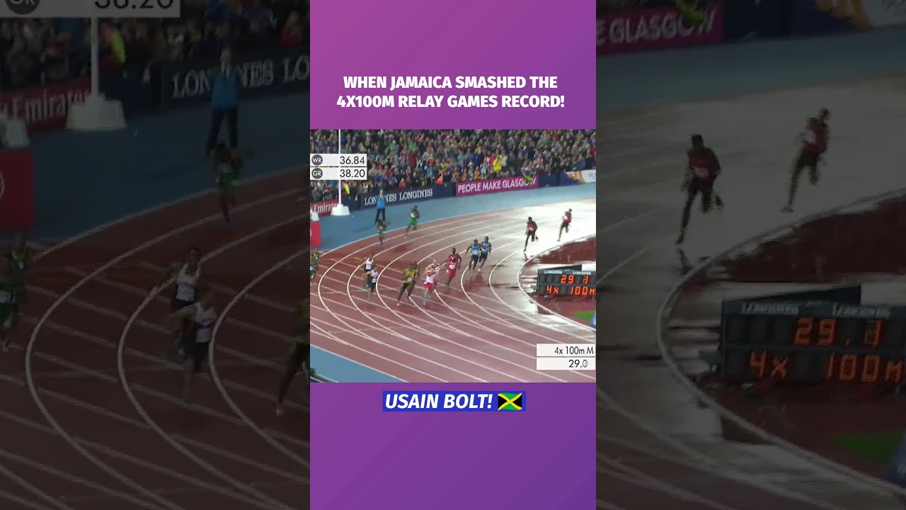 🇯🇲 установил рекорд Игр Содружества в эстафете 4x100 м в Глазго 2014 🥇🥇🥇🥇