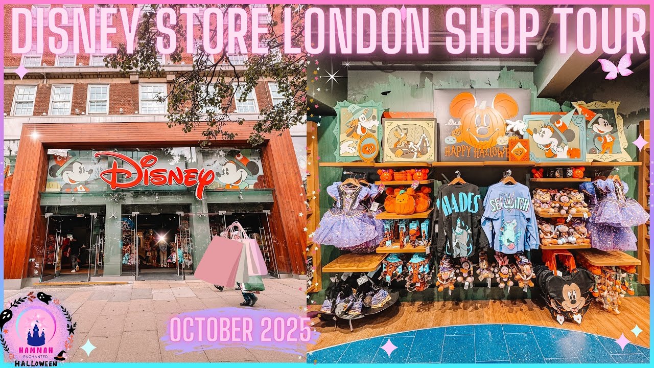 Видеоблог о посещении магазина Disney в Лондоне. Октябрь 2025. Новинки Хэллоуина, Рождества и тов...