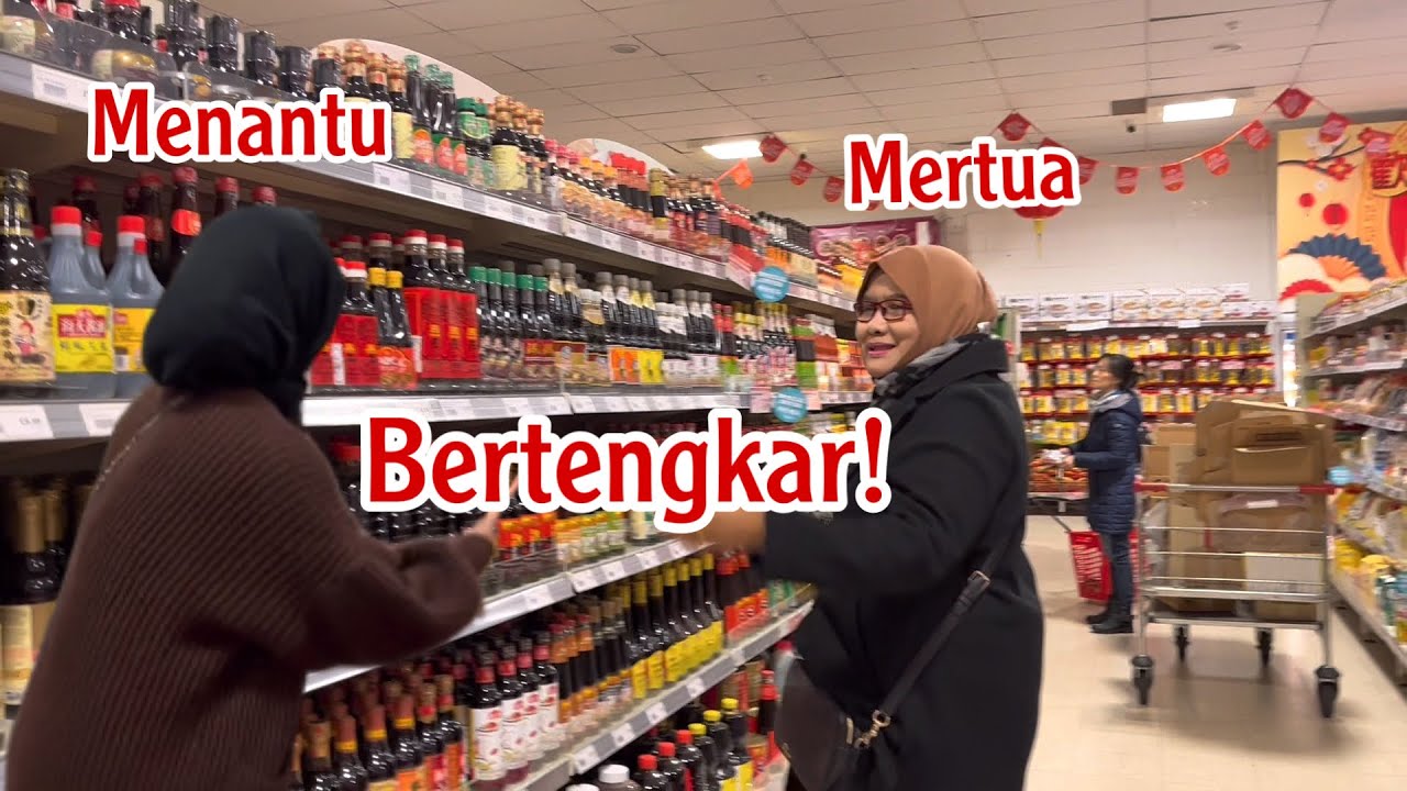 Belanja mingguan ke Lung Fung Tottenham-London || Gara gara masalah kecil adu mulut dengan menantu!