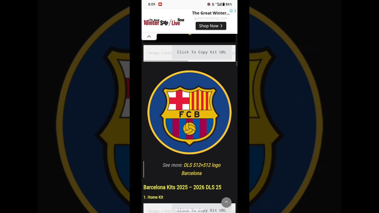 How to Get Barcelona Official Kit#DLS 25