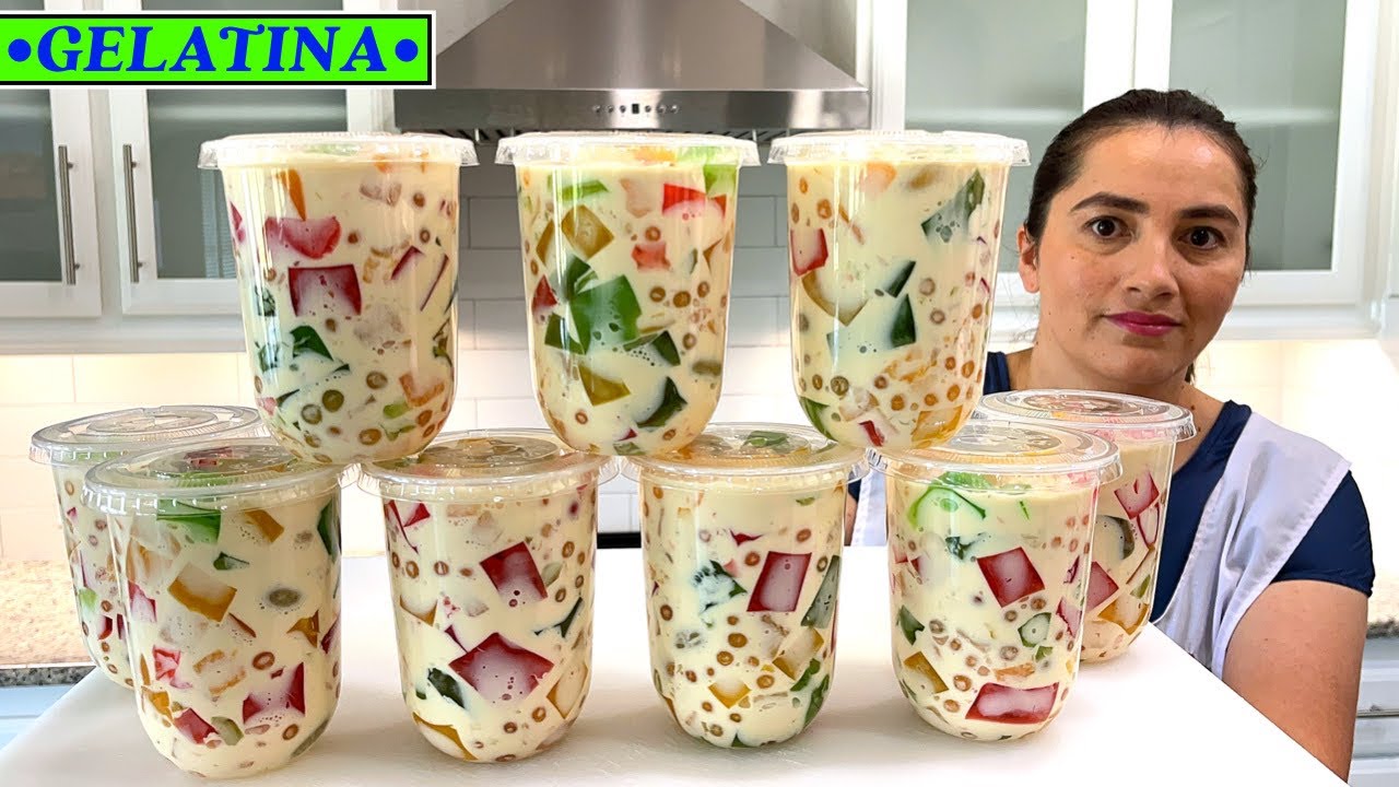 Ensalada de gelatina para niños 👦 🧒 **FACIL Y RÁPIDO**
