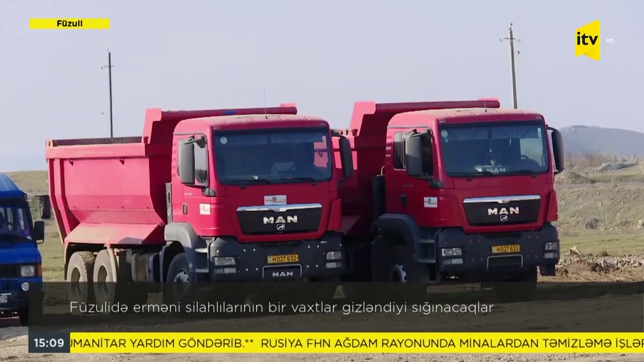 Füzulidə erməni silahlılarının bir vaxtlar gizləndiyi sığınacaqlar