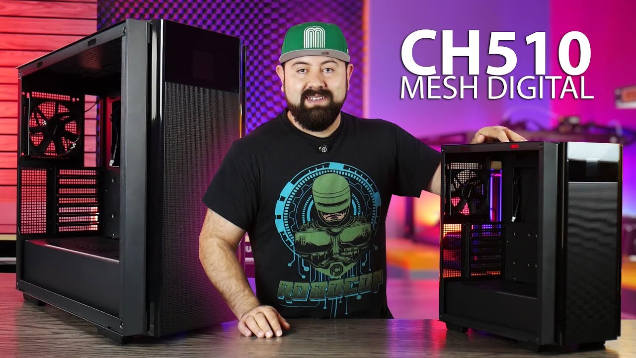 SOBRIO con BUENA Ventilación y Display de Segmentos, DeepCool CH510 MESH DIGITAL- DrogaDigital