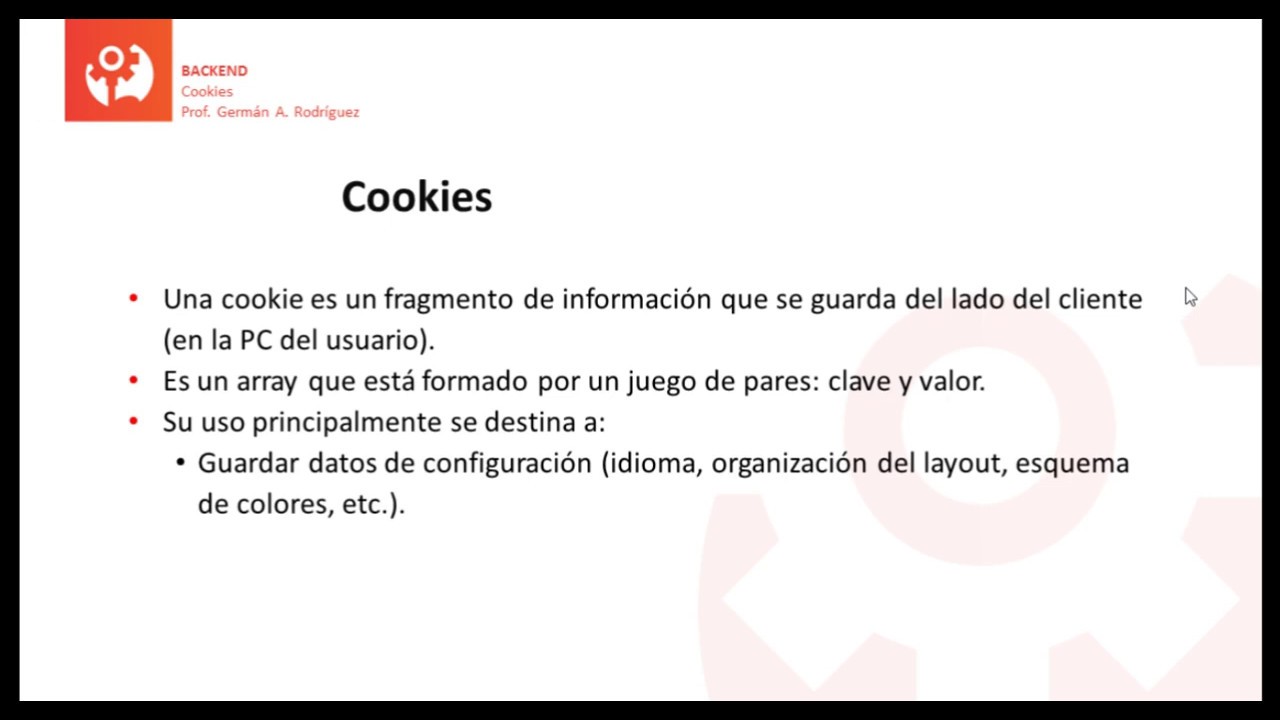 Curso BackEnd U3·36 - Implementación de cookies en PHP