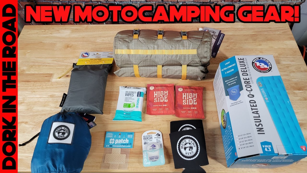 New Motorcycle Camping Gear Unboxing!  Motorcycle Camping Tent, Air Mattress, Hammock and More!