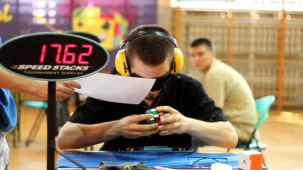 Marcin Kowalczyk Maskow BLD final 42 02 solve 1 Silesia Open 2012