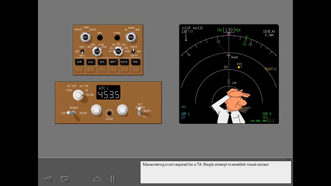 Boeing 777 Cbt #64 Crew Alerting System  Traffic Collision Avoidance System Tcas
