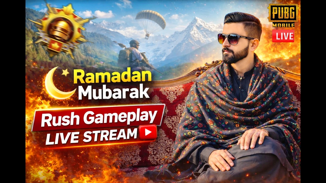 Ramadan Mubarak everyone 6 Roza Iam back livestream  🔥PUBG mobile | Road to 1k subscribers ❤️❤️