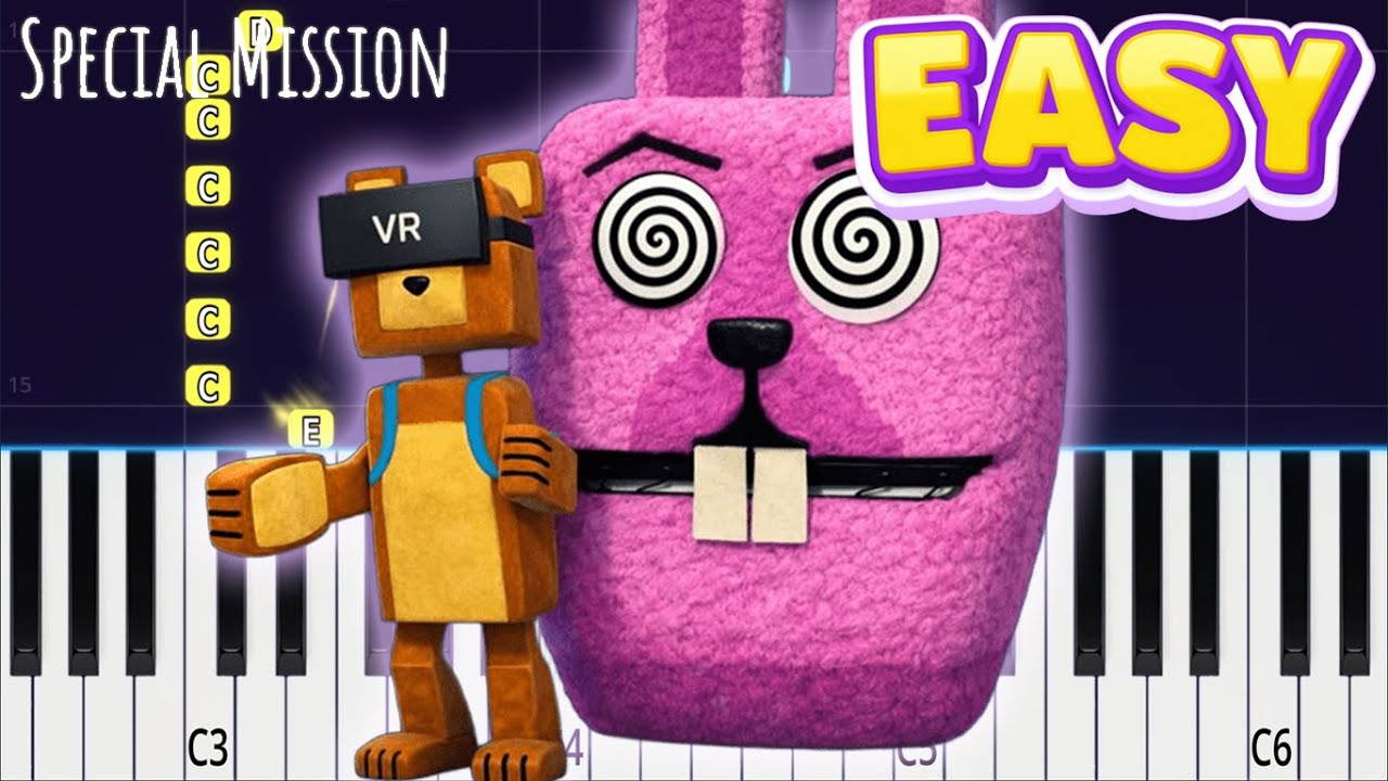 Special Mission – Super Bear Adventure | EASY Piano Tutorial