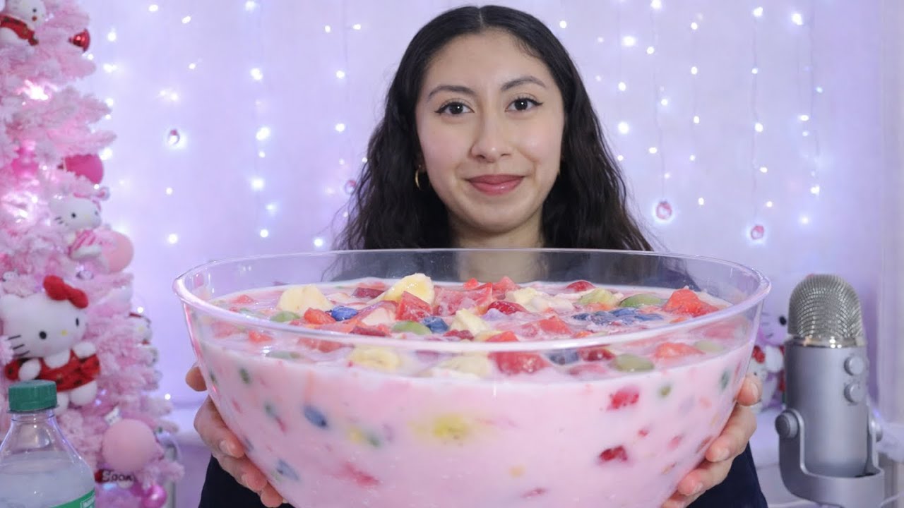 ASMR~Trying Hwachae Once Again…🍓🫐😛
