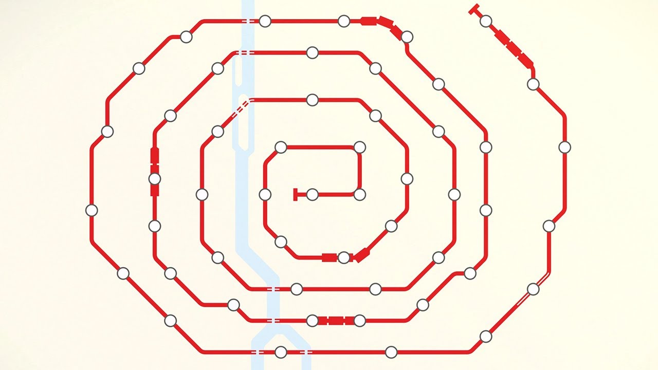 Using ONE LINE to get high scores in Mini Metro!