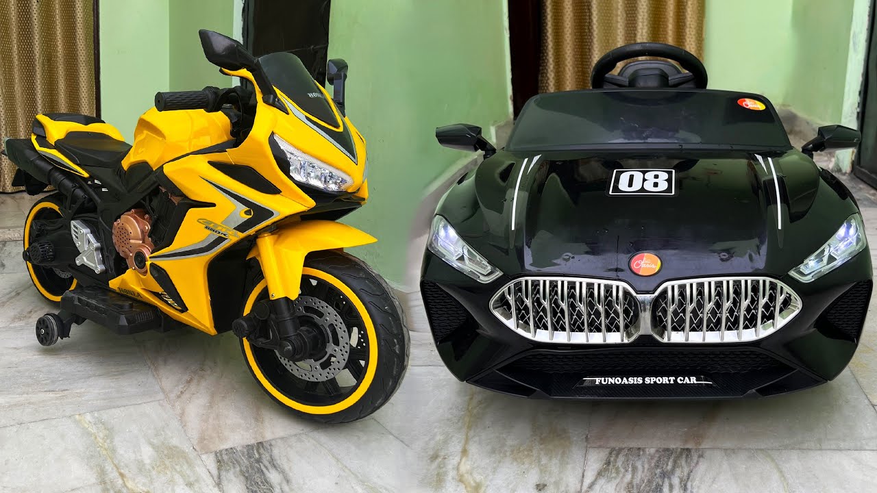 RC Honda CBR Bike Vs RC Bmw Z4 Car Unboxing & Testing | Remote Control Ride on Car | Shamshad Maker🔥
