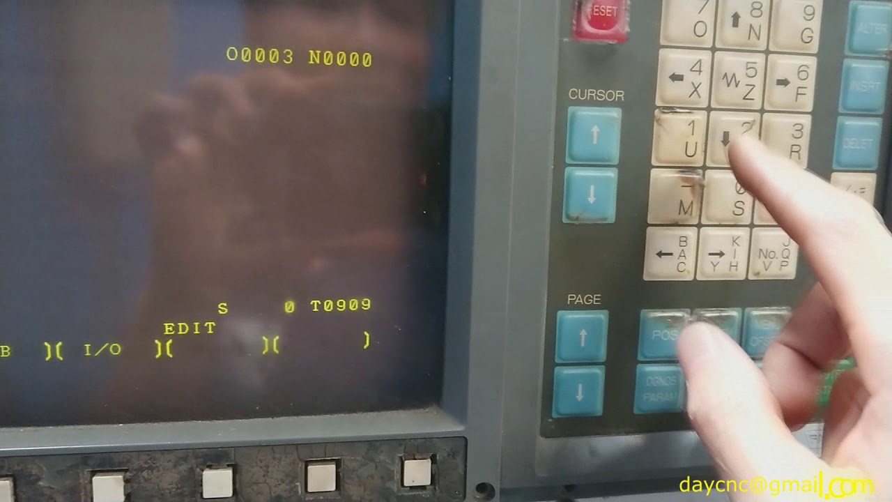 Vận hành máy tiện CNC cũ hệ FANUC (hàng Nhật bãi)