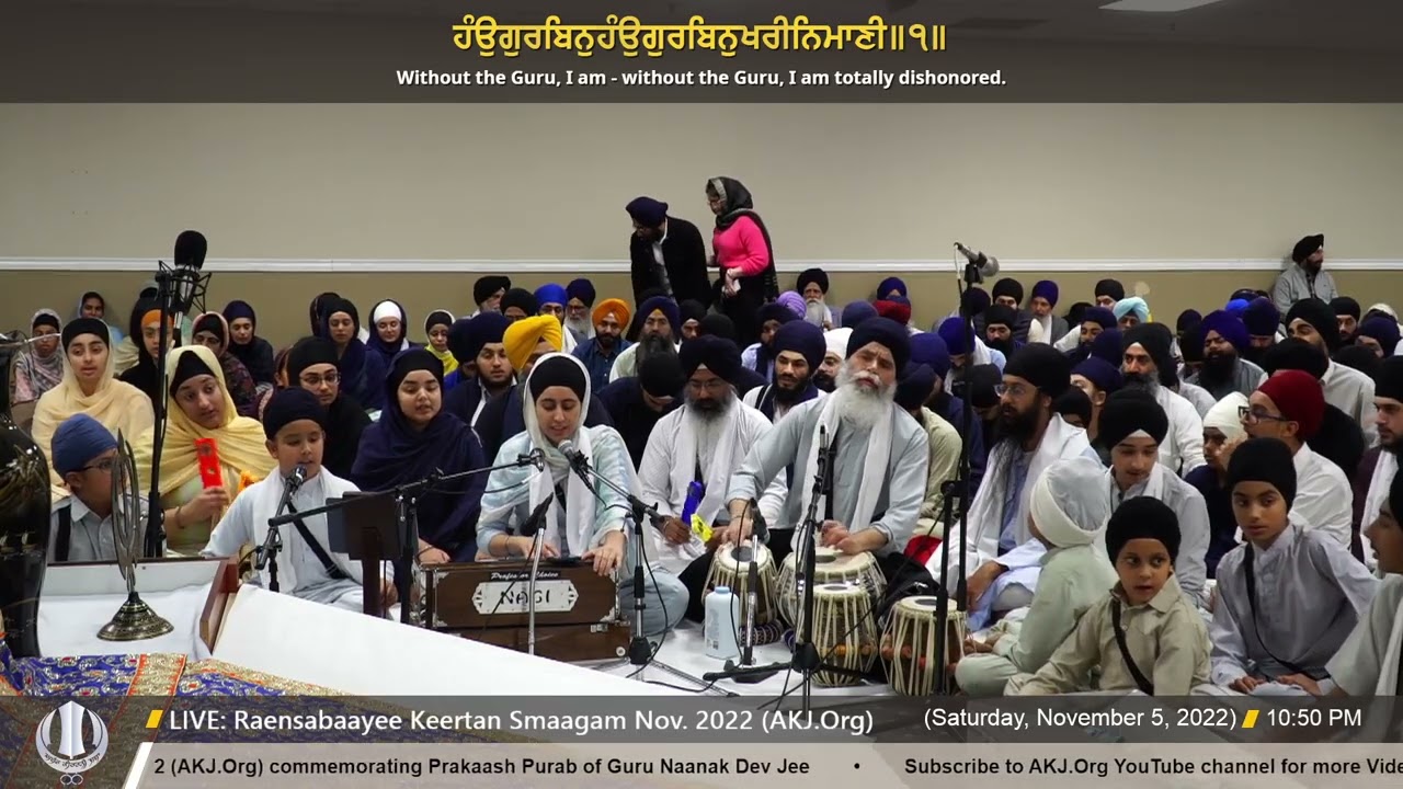 007 Bibi Harkiran Kaur Jee Toronto - Nov 2022 Raensabaayee Keertan