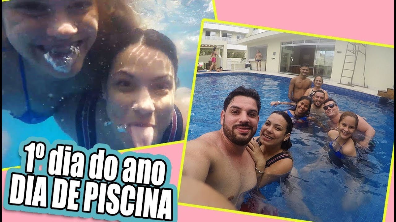 DIA DE PISCINA - NOSSO 1º DIA DE 2019! | Kathy Castricini