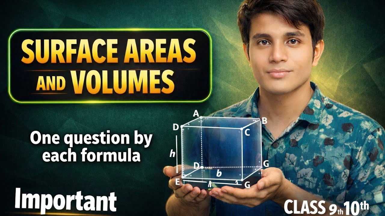 Surface Areas and Volumes Class 9 & 10 | One Question Per Formula | Full Chapter Revision | Zxmaths