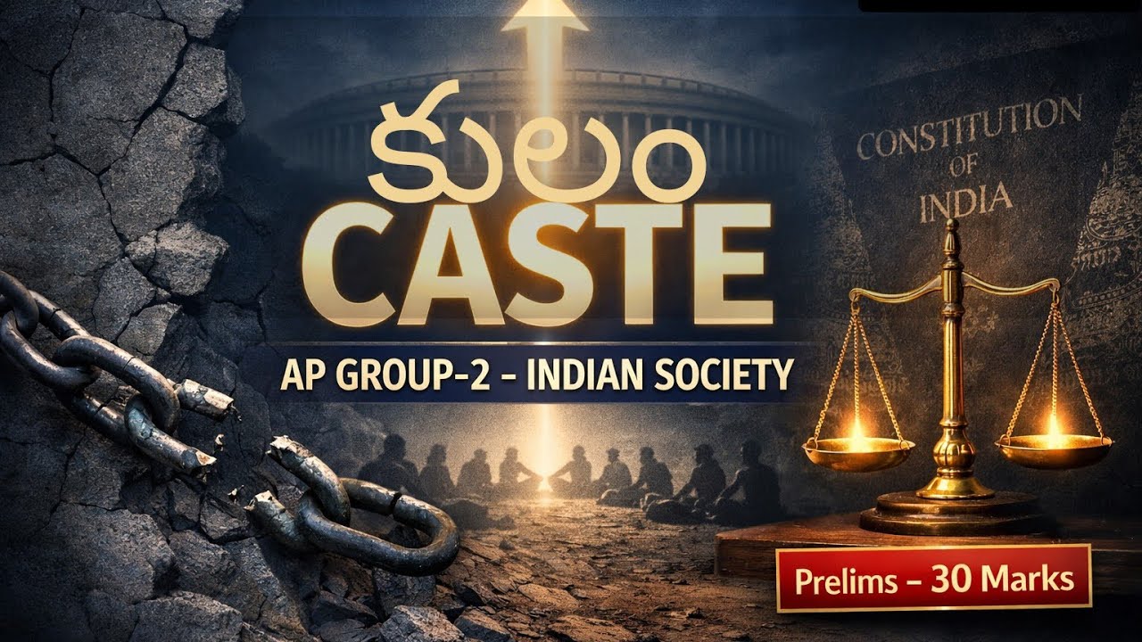 AP GROUP 2 INDIAN SOCIETY -CASTE(కులం)| 