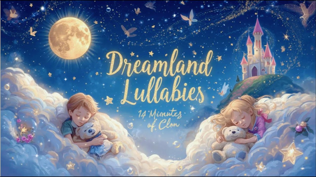 Dreamland Lullabies 🌙5 Gentle Lullabies for Kids ✨– 14 Minutes of Calm & Sweet Dreams🎶