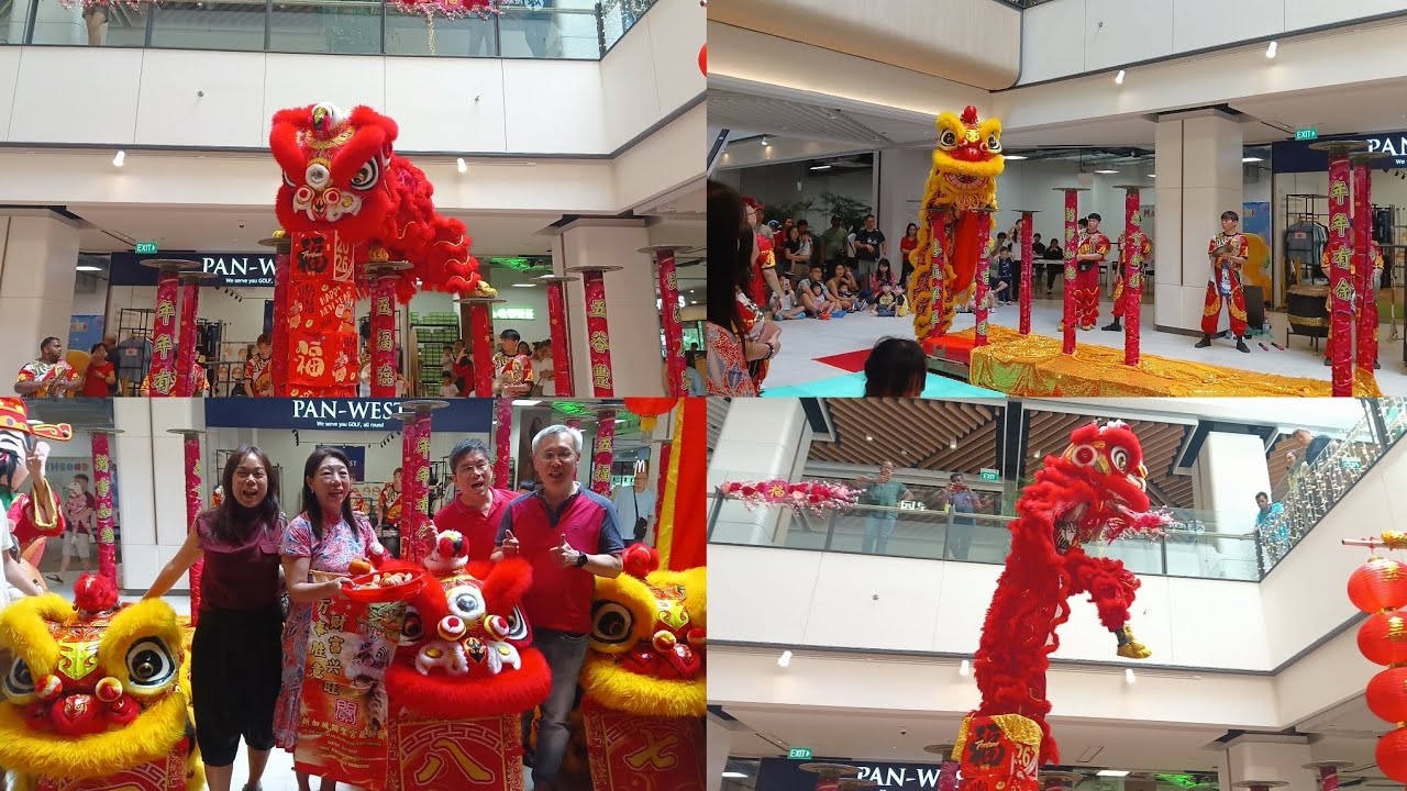 新加坡關聖宫龙狮团 Kun Seng Keng Lion High Pole and Caiqing Performance at Dunearn Village