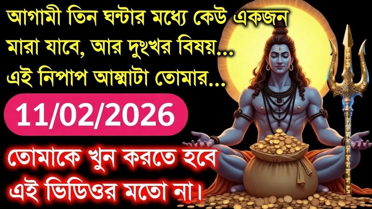 ৮৮৮ 🕉️আগামী তিন ঘন্টার মধ্যে কেউ একজন মারা যাবে, আর দুঃখের বিষয়... এই নিষ্পাপ....!#shivshakti