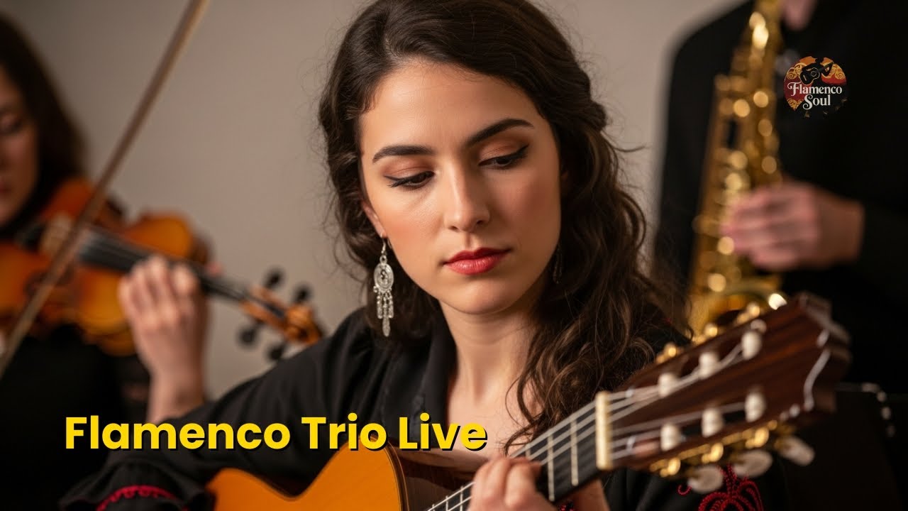 Guitar × Violin × Sax Live – Flamenco Jazz Fusion for Work, Study & Relax