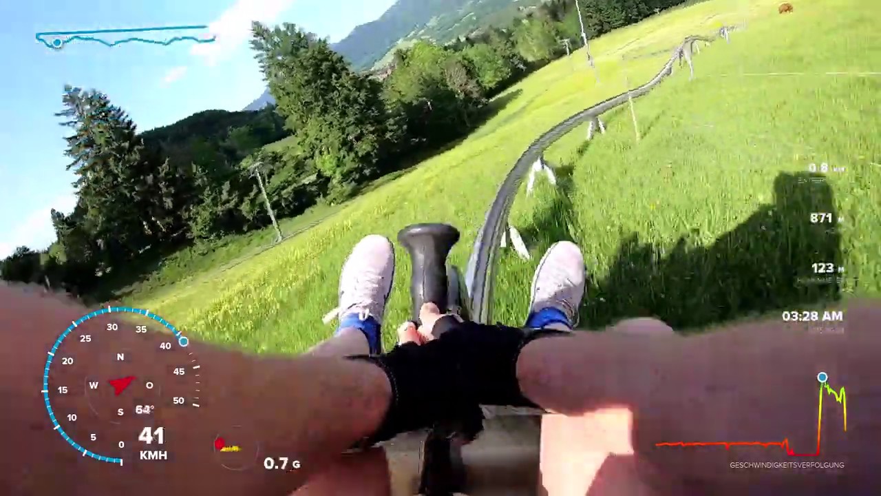 Rodeln Lenggries Sommerrodelbahn Bayern Deutschland Onride GPS
