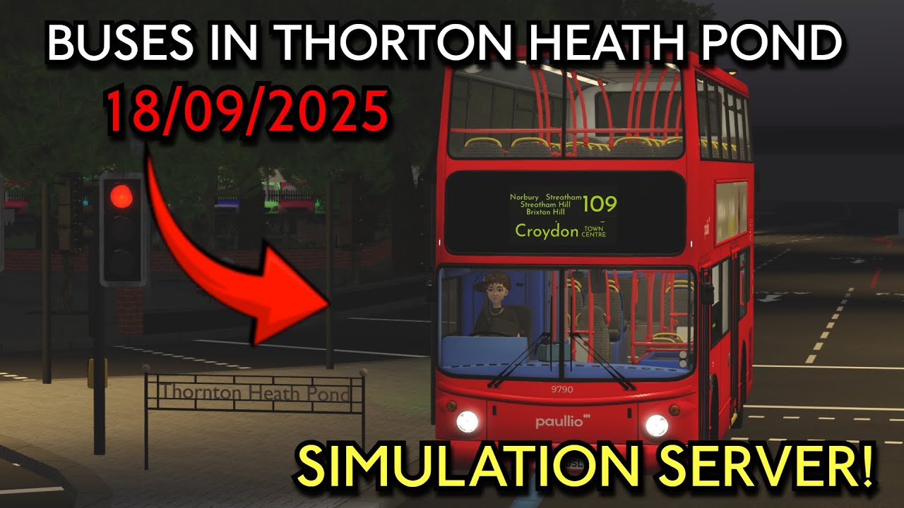 Croydon Redefined | Buses at Thornton Heath Pond | [SIMS] 18/09/2025