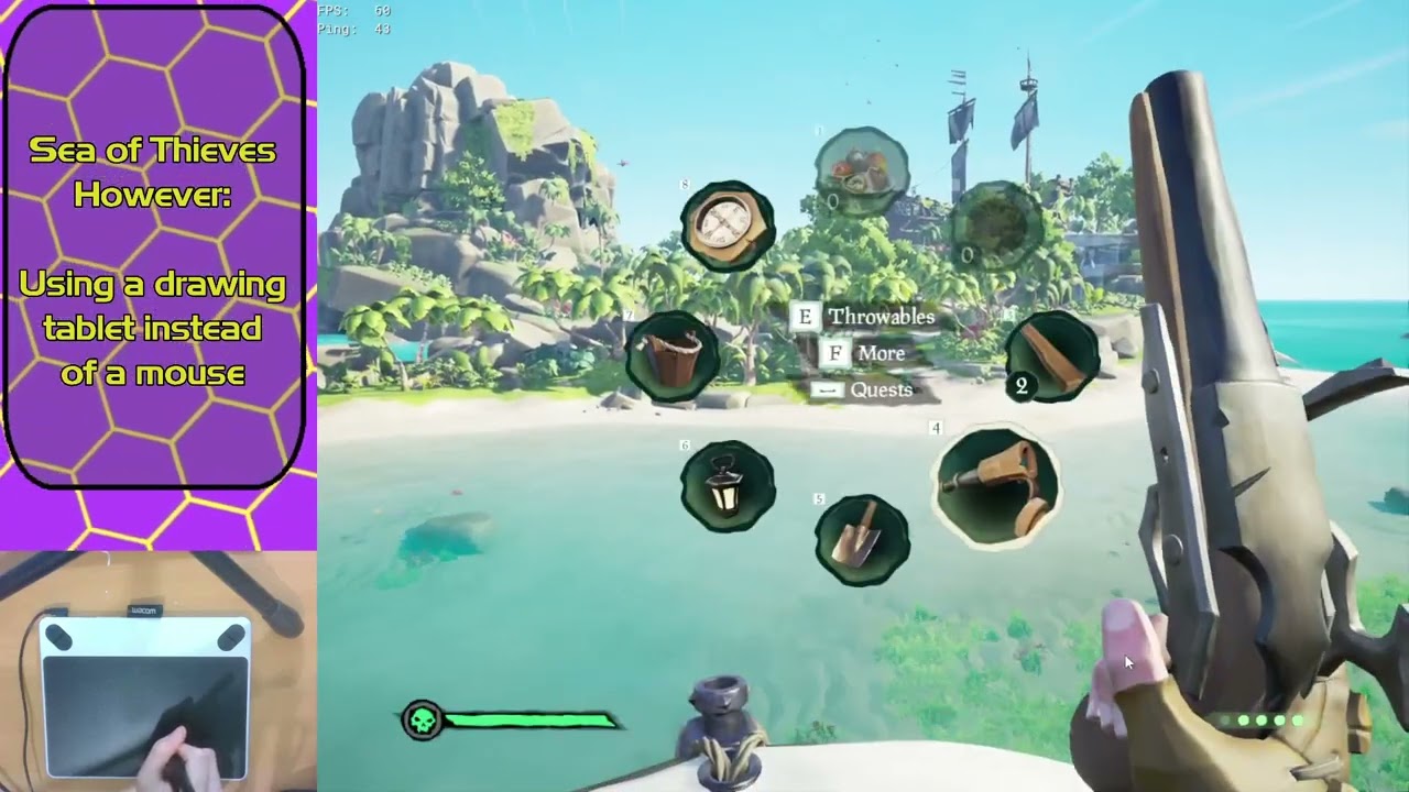 Sailing the Seas With A Drawing Tablet (Sea of Thieves Challenge Run)