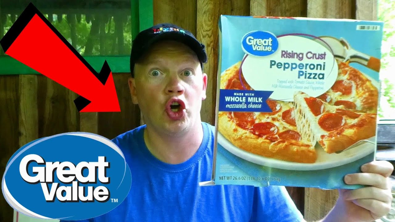 Great Value Pepperoni Pizza Rising Crust (Reed Reviews)
