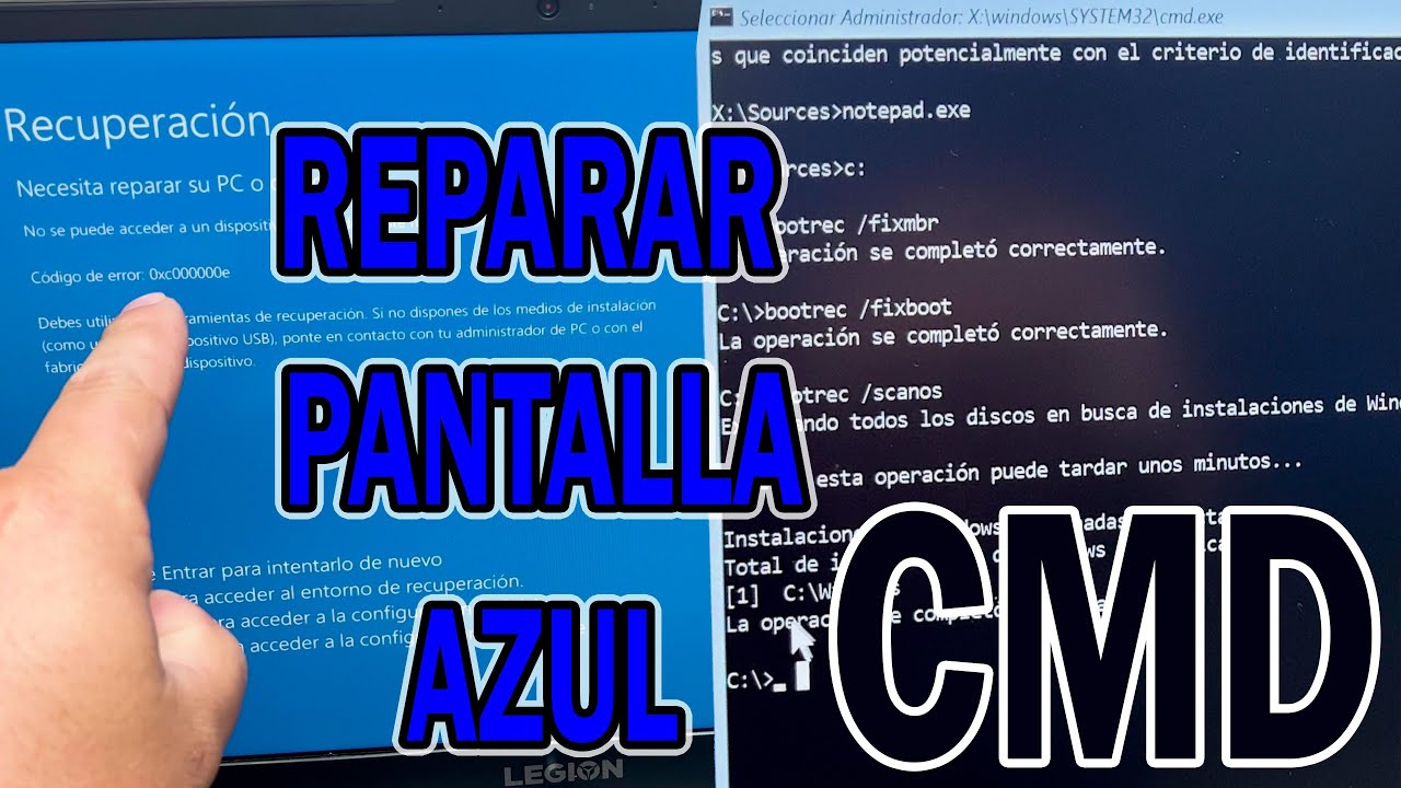 Windows NO Inicia y muestra una Pantalla Azul ERROR 0xc00000e - SOLUCIÓN desde CMD