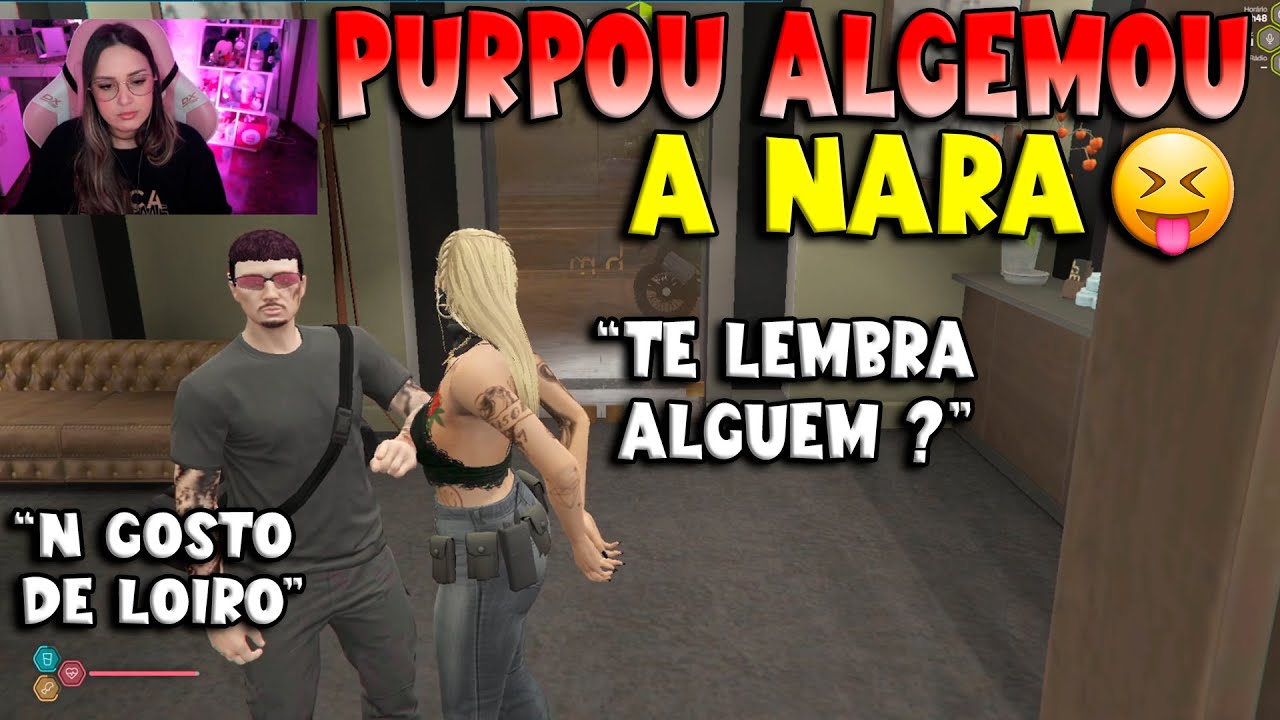 NARA FICOU COM CIÚMES DO PURPOU 🤯 ELE ALGEMOU ELA POR CAUSA DISSO !! - KOGA GTA RP CLIPS