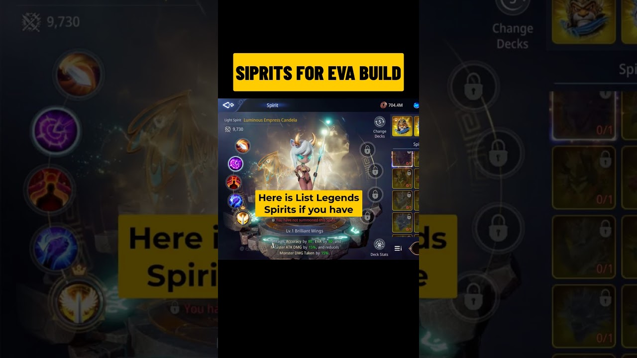 MIR4 Tips: All the Best Spirits for Max EVA Build! #mir4 #4k5eva