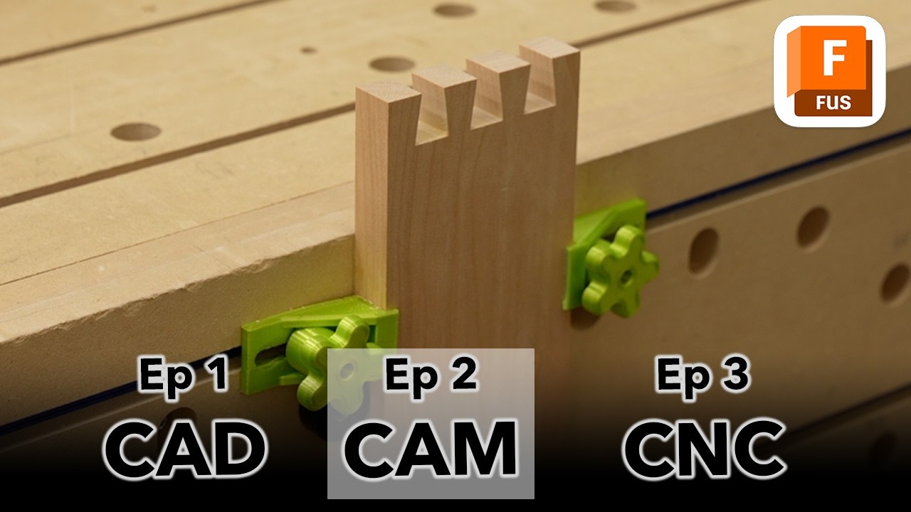 Ep 2: CNC Dovetails - Toolpath Setup Tutorial in Autodesk Fusion 360 / CAM