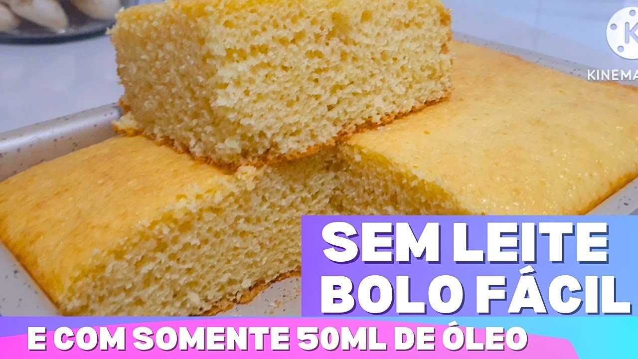 COMO FAZER BOLO SIMPLES FÁCIL DE FARINHA DE TRIGO SEM LEITE E COM POUQUISSÍMO ÓLEO