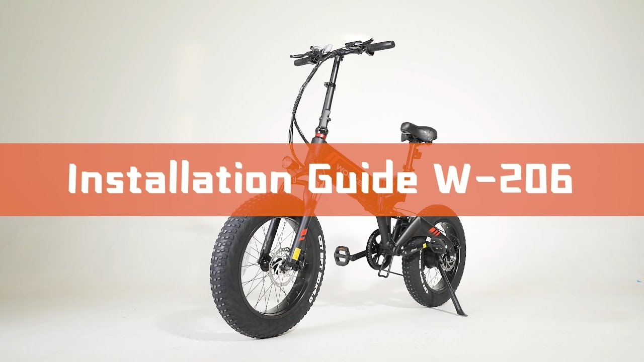 Wooken 20 Inch Fat Tire Electric Bike Installation Video