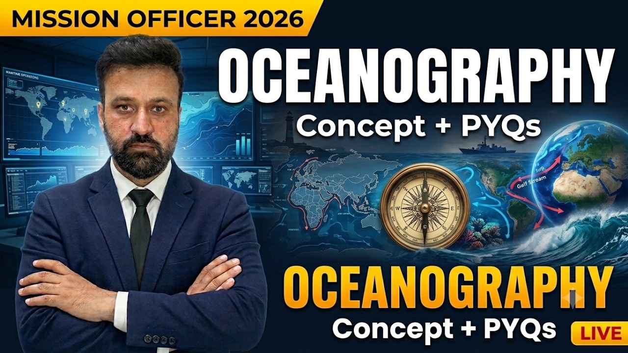 MISSION OFFICER 2026 | Mission 06: Oceanography Complete Revision + PYQs | CDS 2 2026 | NDA