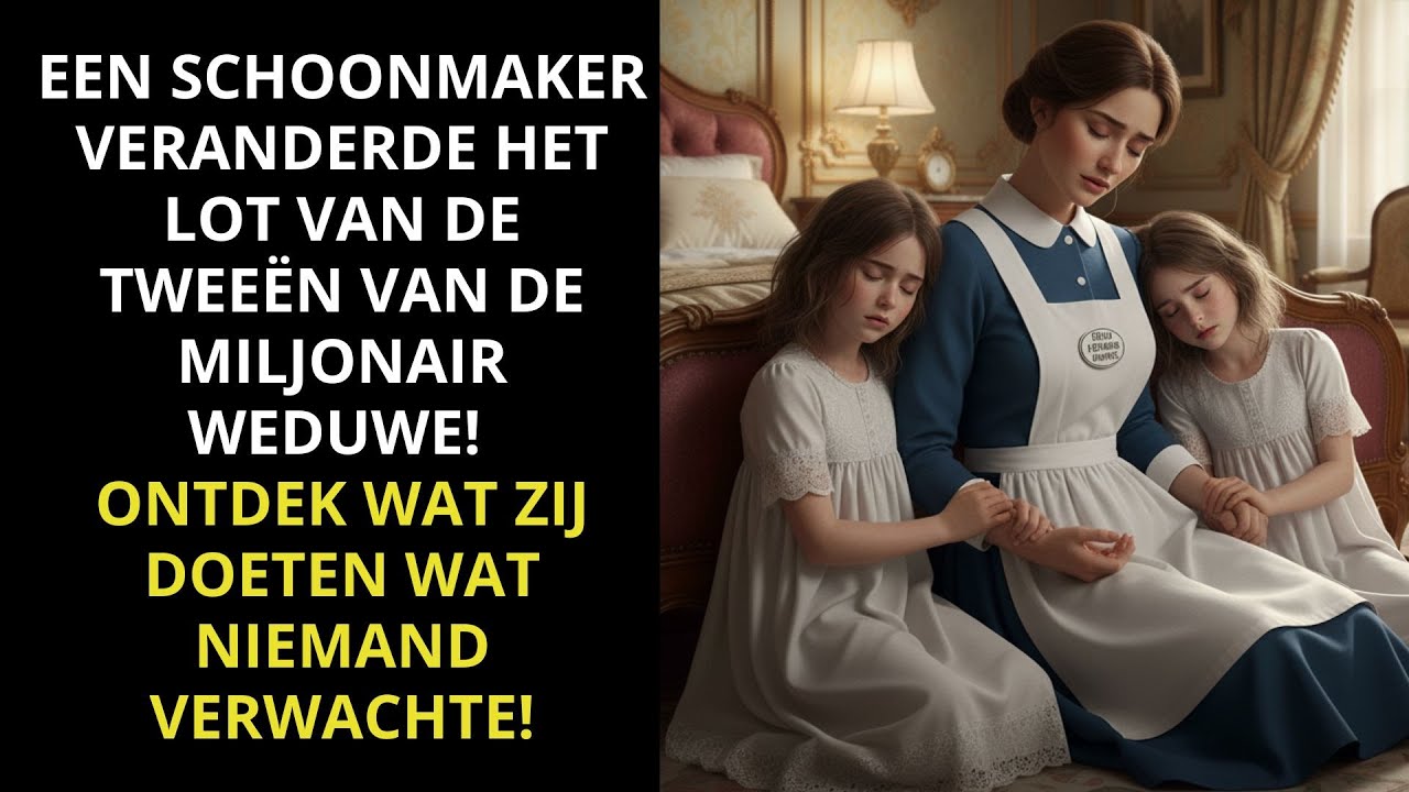 DE TWEELING VAN DE WEDUWNAAR-MILJONAIR SLIEP NIET... TOTDAT DE ARME POETSVROUW IETS DEED DAT ...