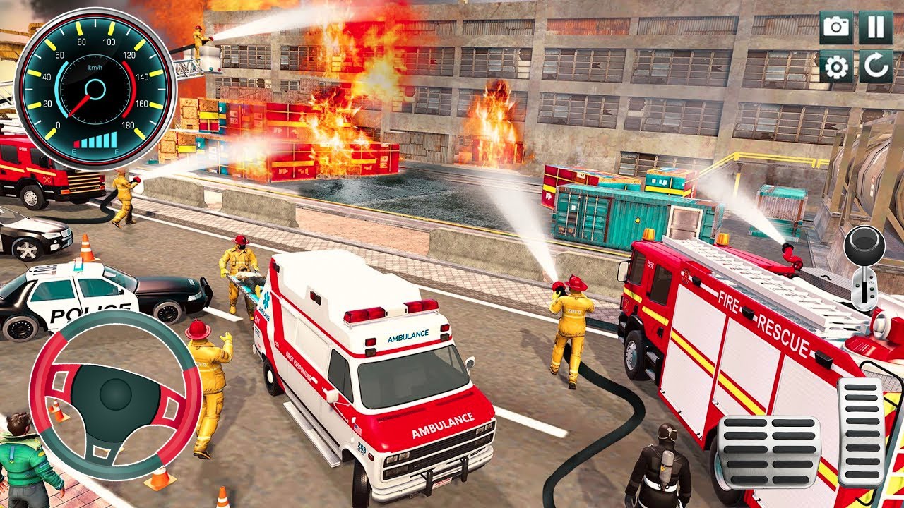 Fire Truck City Rescue Simulator - US Firefighter Truck Rescue 3D - Android Gameplay