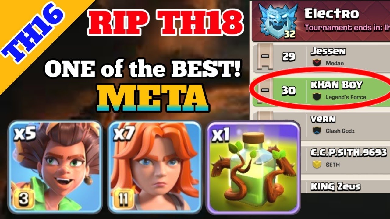 2026 Best TH16 Vs TH18 After Update: This is the BEST EPIC strategy after update (Clash Of The)