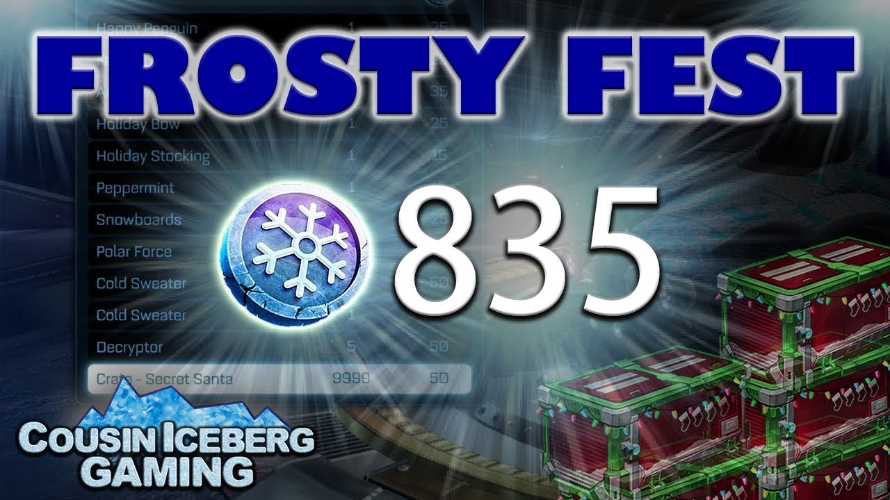 BUYING EVERY FROSTY FEST ITEM -- plus opening Santa Crates (Rocket League)