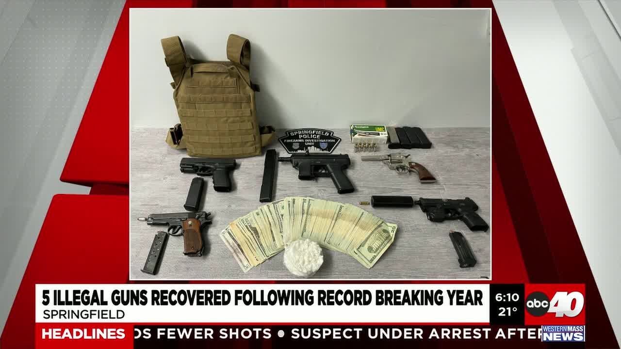 5 illegal guns recovered in Springfield following record-breaking 2025 year