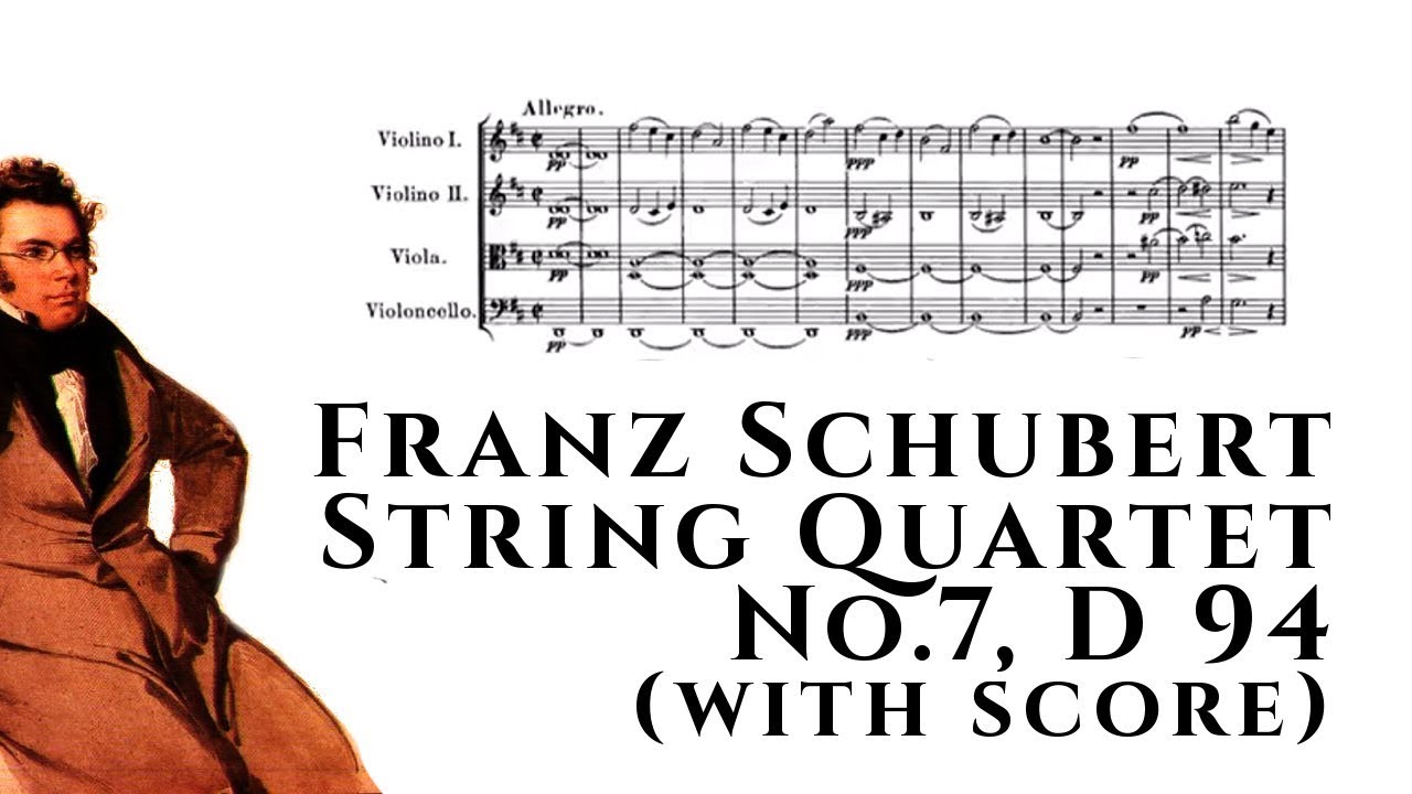 Franz Schubert - String Quartet No.7, D 94 (with score)